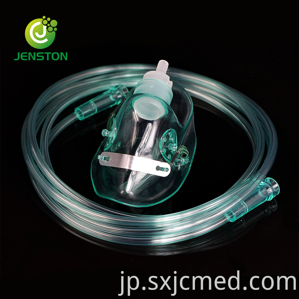 Disposable Medical Simple Emergency Oxygen Tubing Mask